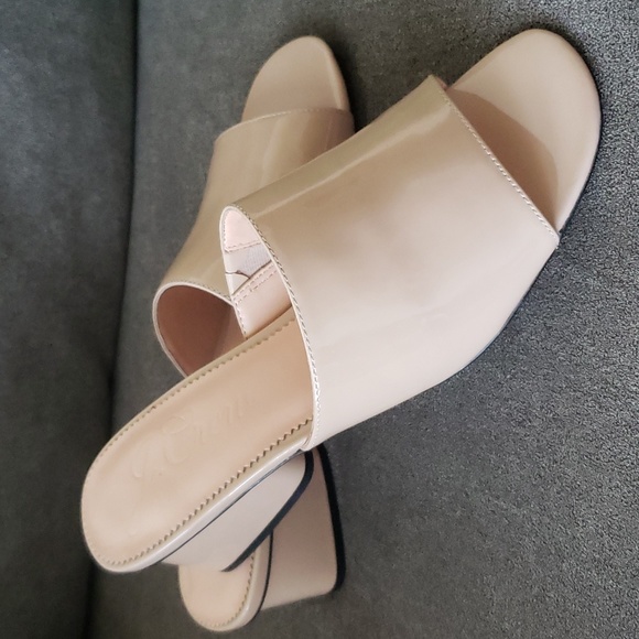 J. Crew Patent Leather Slide, sz 10.5 - Picture 4 of 6